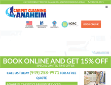 Tablet Screenshot of anaheimcarpetcleaningservices.info